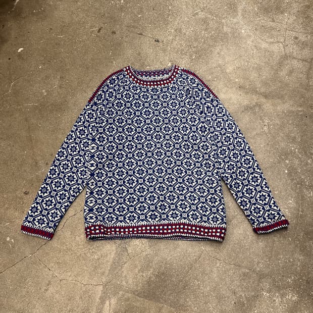 노르딕 패턴 스웨터
