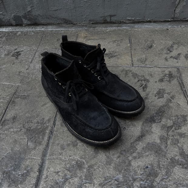 꼼데가르송 옴므 번아웃 빈티지 가공 6홀 부츠