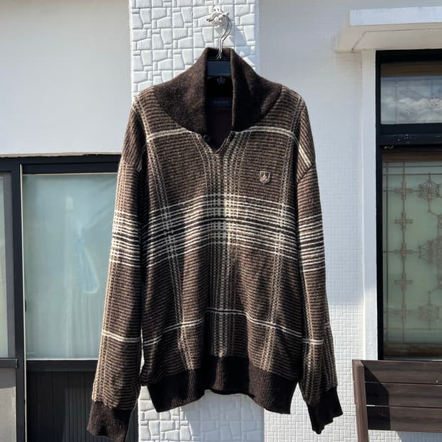 빈티지 빈폴 00s 스웨이드 니트 (105~110사이즈)