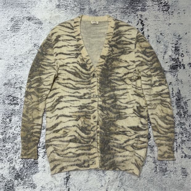 생로랑 15fw 타이거 가디건 xs
