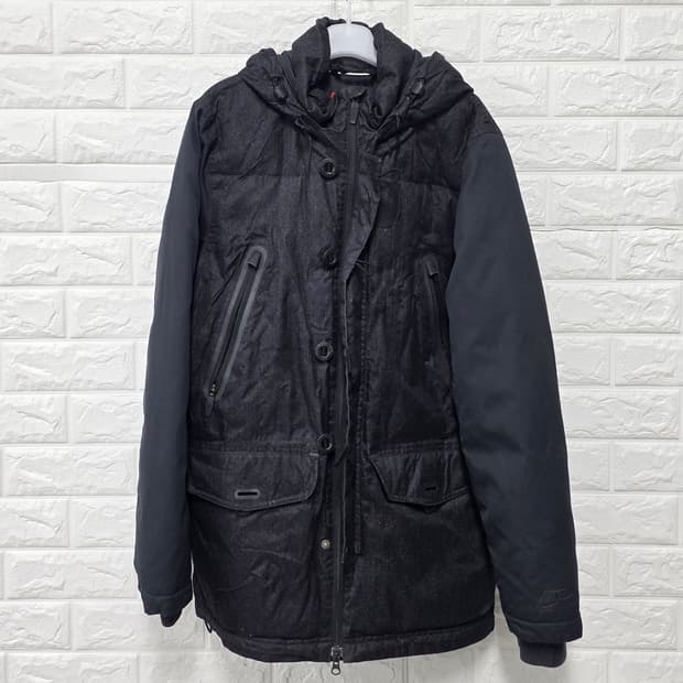 택포) 나이키 후드 다운 패딩 S (90)