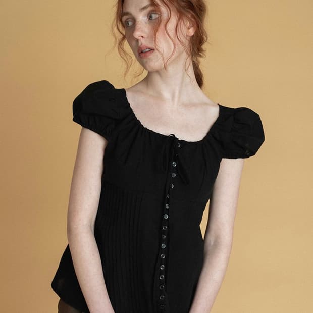 위드아웃썸머 몬타나 블라우스 montana blouse 블랙