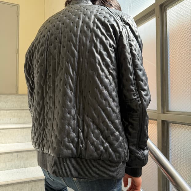 Best Classic punching leather bomber