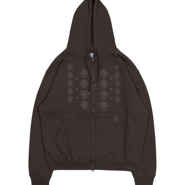 TCM ethnic hooded zip-up