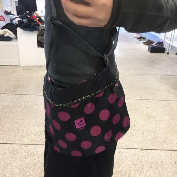 PUMA Vintage Purple Dot Shoulder Bag