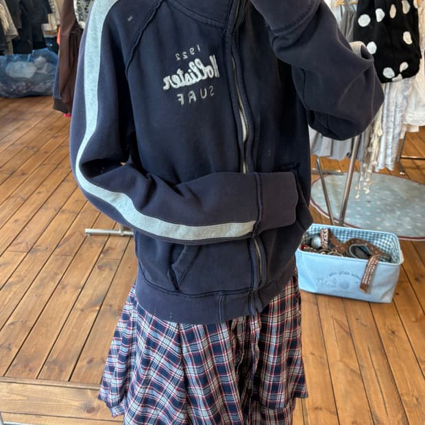 홀리스터 면 집업