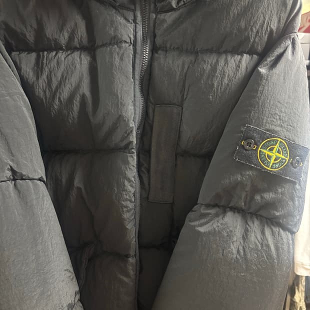 스톤아일랜드 블랙 패딩 xl
