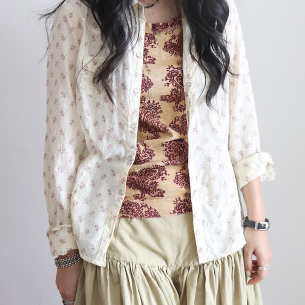 Vintage Butter Floral Shirt