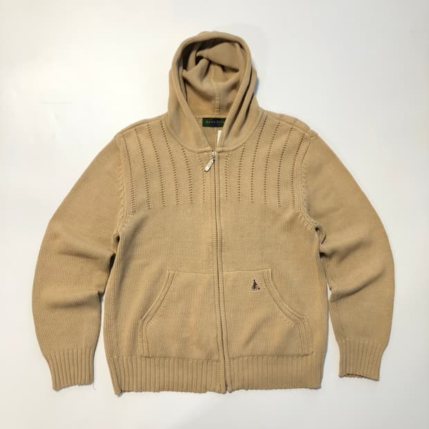 빈폴 니트 후드집업