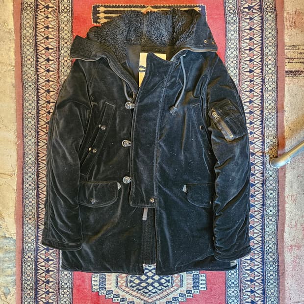 폴로 데님엔 서플라이 n3b 벨벳 구스 패딩