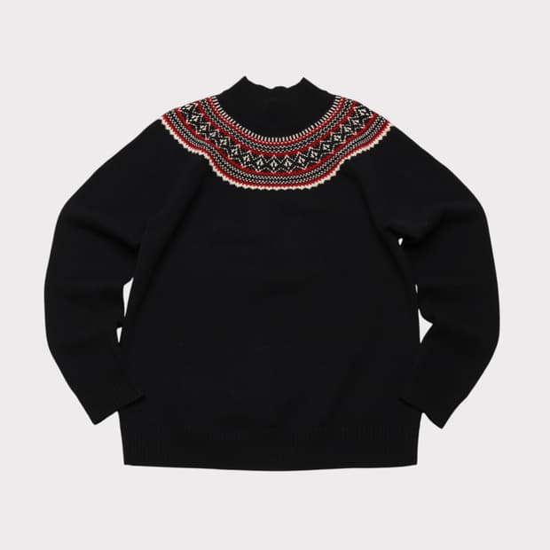 [L] 유니클로 x JW앤더슨 페어아일 울 모크넥 니트