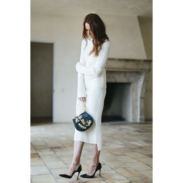 조셉 골지 롱 니트 스커트