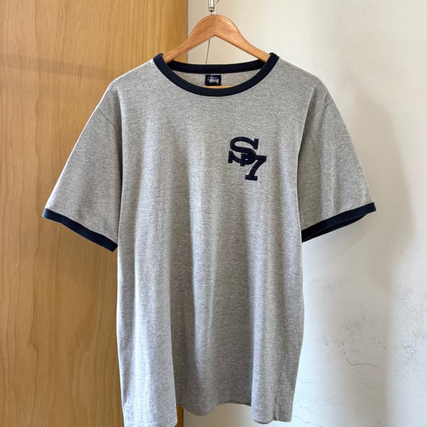 90s 올드 스투시 링거 티셔츠