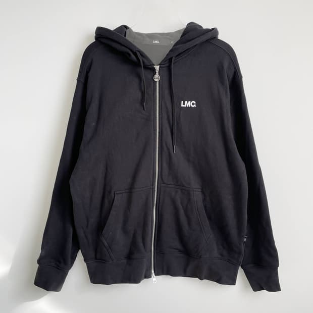 F2 엘엠씨(LMC) OG 로고 집업 후디 블랙 M사이즈