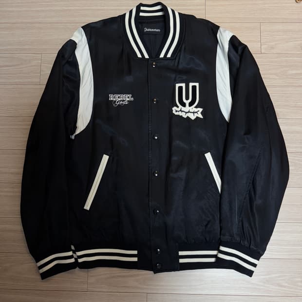 언더커버 22시즌 사틴 봄버 바시티 자켓 5