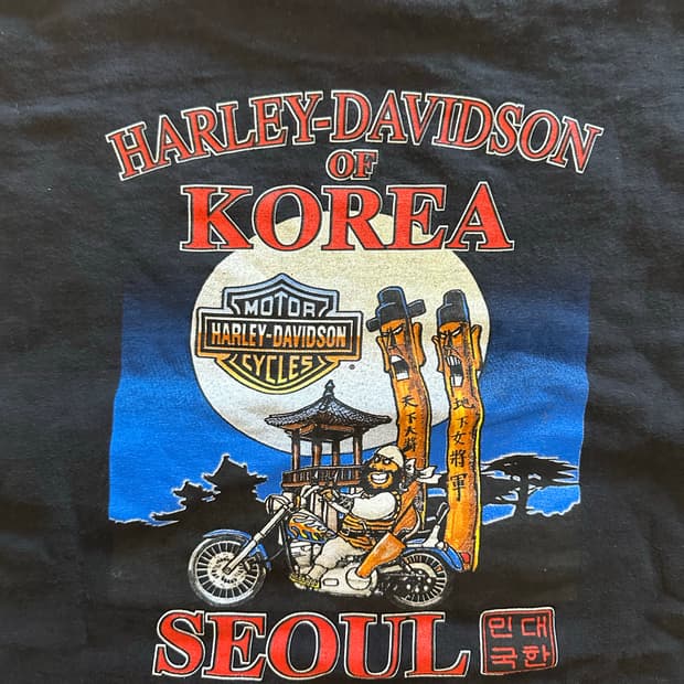 [희귀/USA] 2002 할리데이비슨 서울 코리아 "천하대장군"