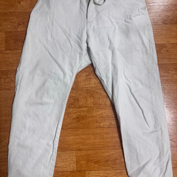 비이커 아이보리 배기팬츠