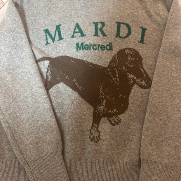 마르디메크르디 캐시미어 닥스훈트 니트