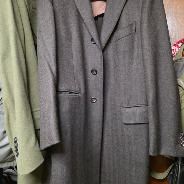 (48)링자켓 별주 헤링본 싱글코트