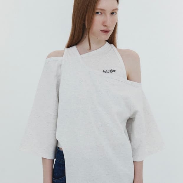 에핑글러 layerd half sleeve T 오트밀 미사용품