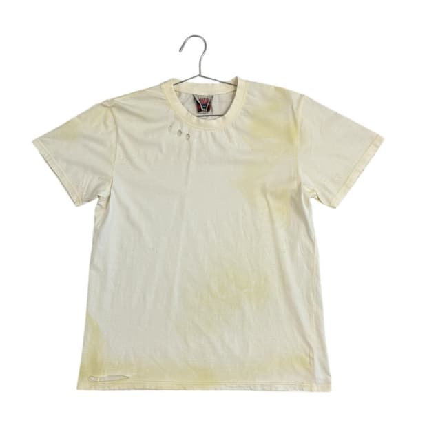 홍콩 빈티지 데미지 워싱 반팔 