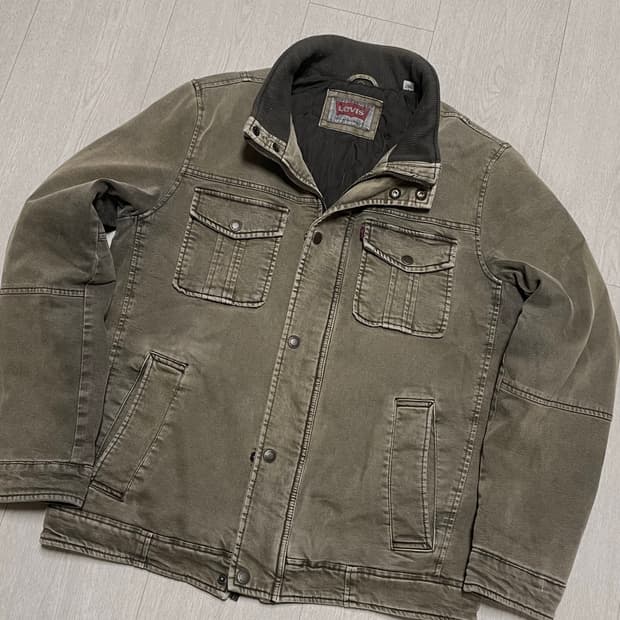 리바이스 워싱 데님자켓 (패딩)