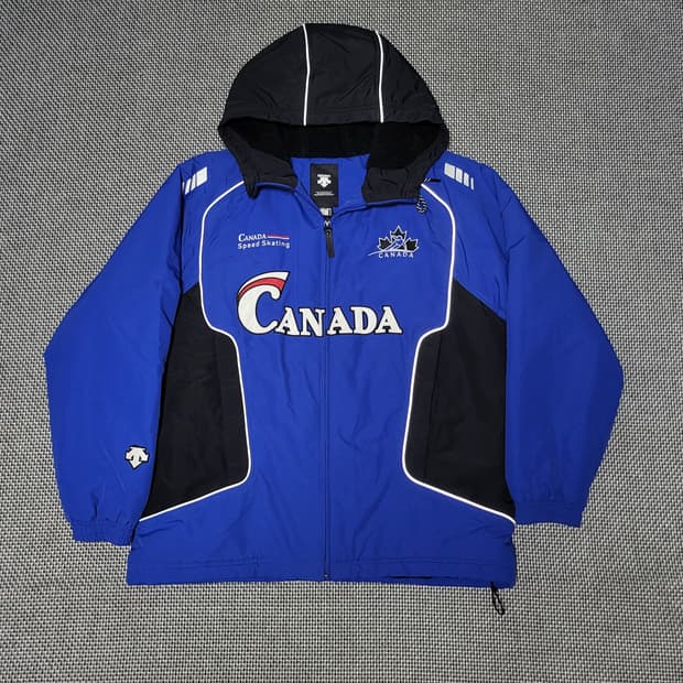 데상트 캐나다 스피드 스케이팅 패딩 자켓 (L)