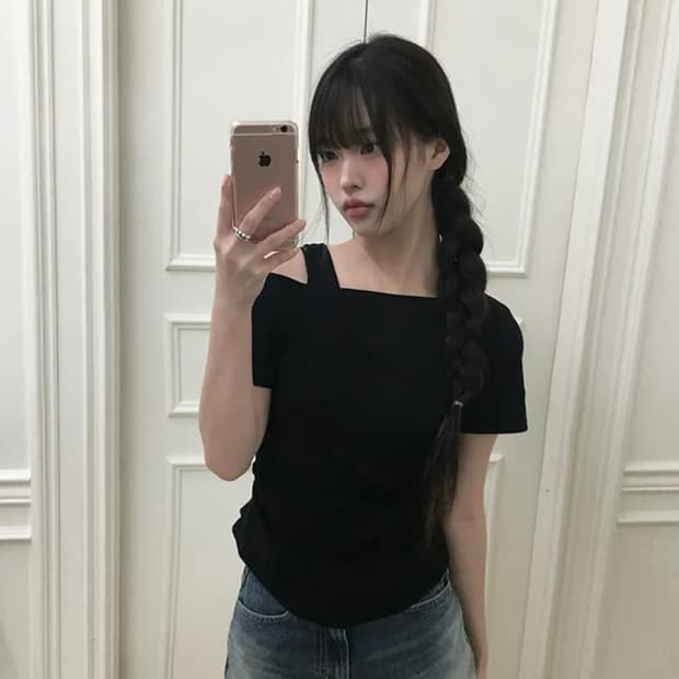 *핏 보장* 레이어드 오프 나시 티