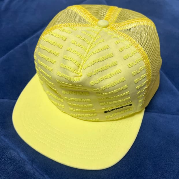 슈프림 리피트 5패널 메쉬 백 캡