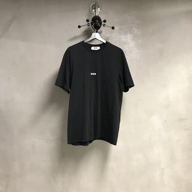 MSGM 블랙 반팔 티셔츠 L