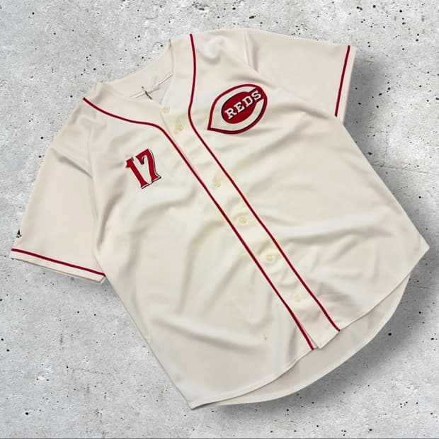 [XL] 마제스틱 신시내티 레즈 17번 추신수 야구 유니폼 져지 D652