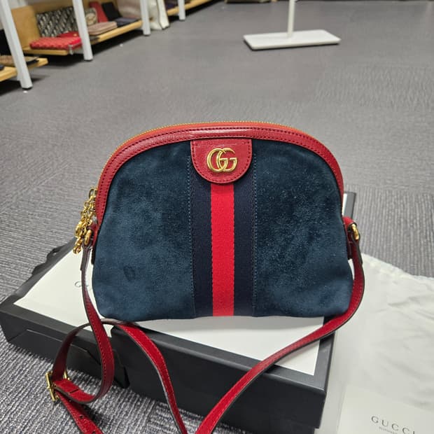 [특가][정품]구찌 오피디아 스웨이드 숄더백