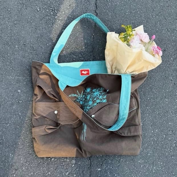 ggott 갈색 민트 숄더가방