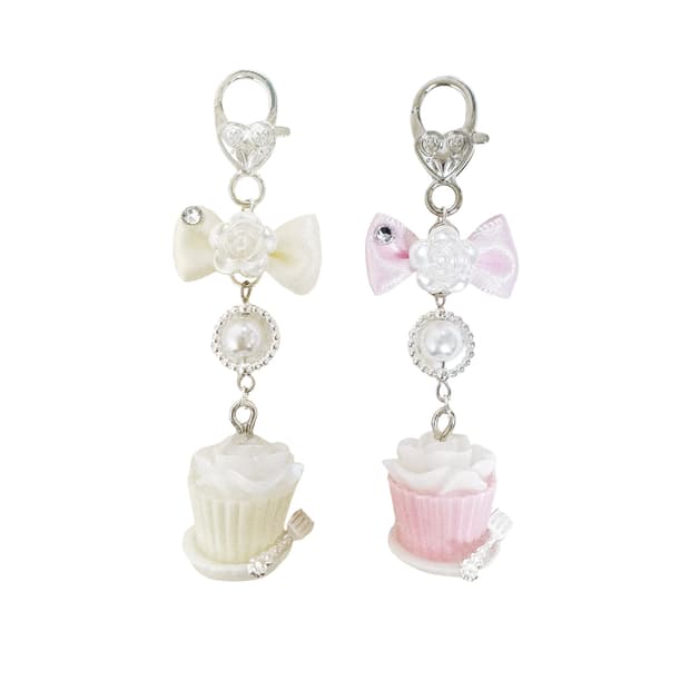 🧁rose cupcake keyring🧁