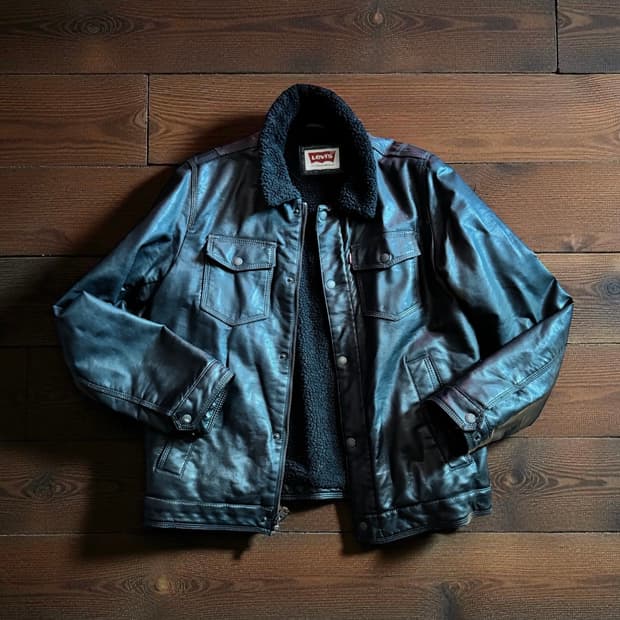 리바이스 쉐르파 비건 레더 자켓