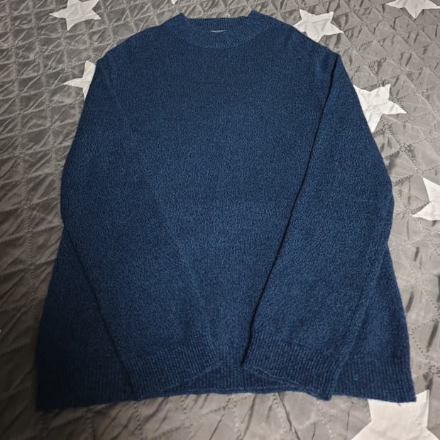 로가디스 슬림핏 하프터틀 울혼방 니트 스웨트 (L)