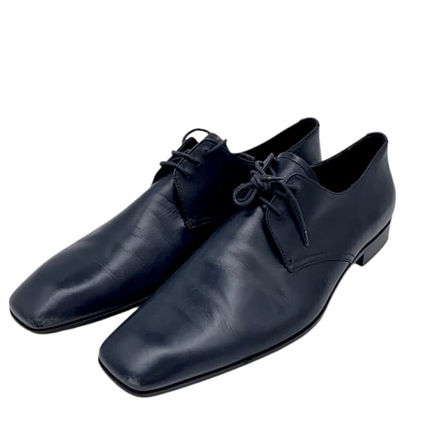 프라다 레더 스퀘어토 더비슈즈