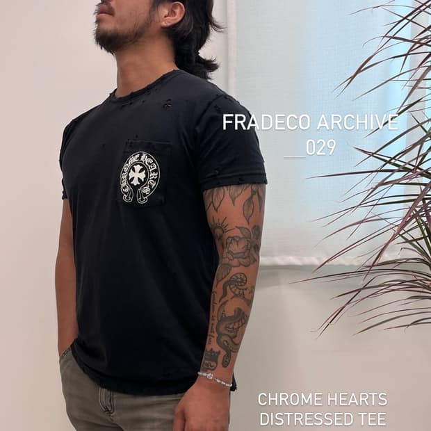 CHROME HEARTS DISTRESSED TEE