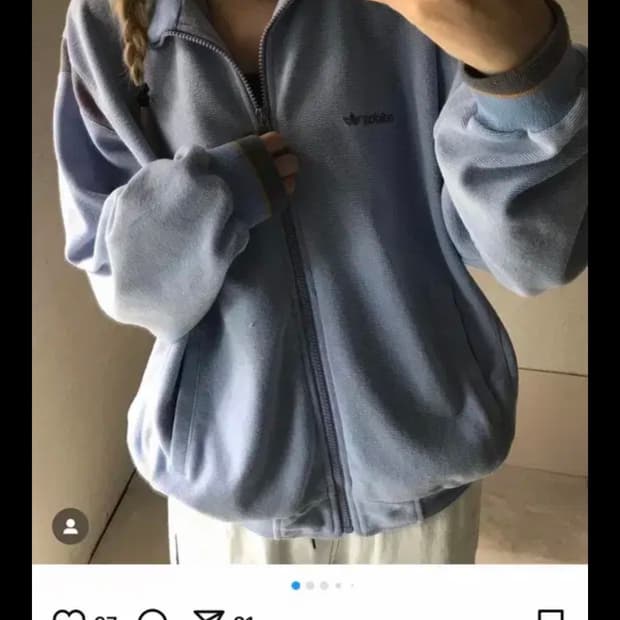 라이프이즈웻 아디다스 후리스 집업 져지 트레이닝복 y2k