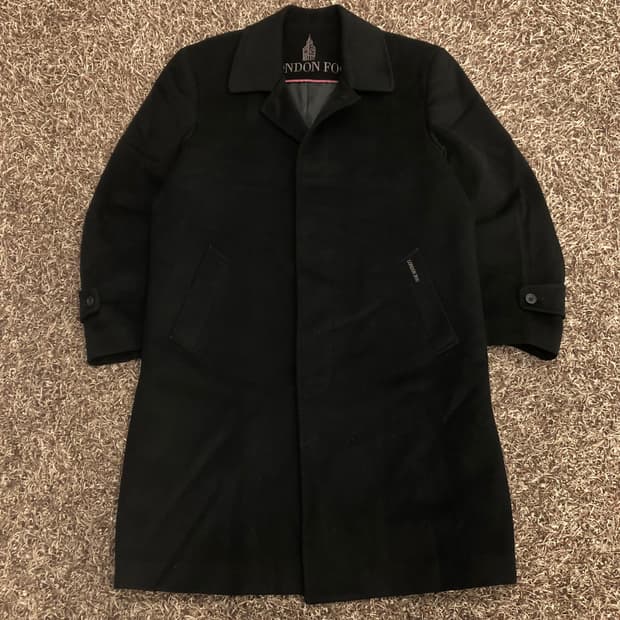 런던포그 캐시미어 미니멀 롱 코트