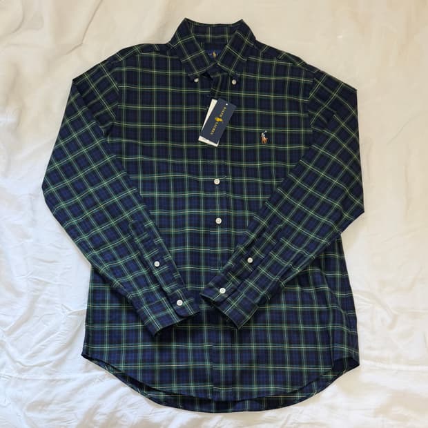 [미 시착 새 상품] 폴로 랄프로렌 타탄체크셔츠 s