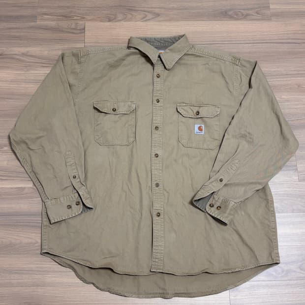 칼하트 셔츠 L 베이지