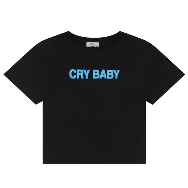 [XS,S,M]애슐리 윌리엄스 25fw CRY BABY 크롭 티셔츠