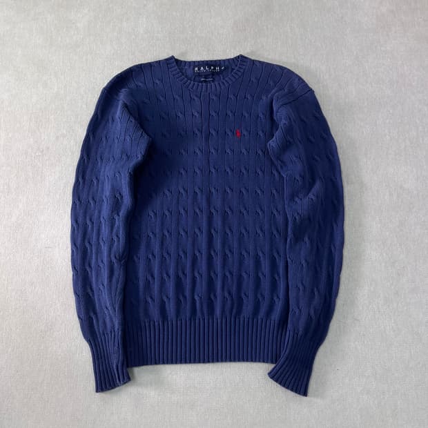 95 폴로랄프로렌 90s 일경물산 꽈배기 니트