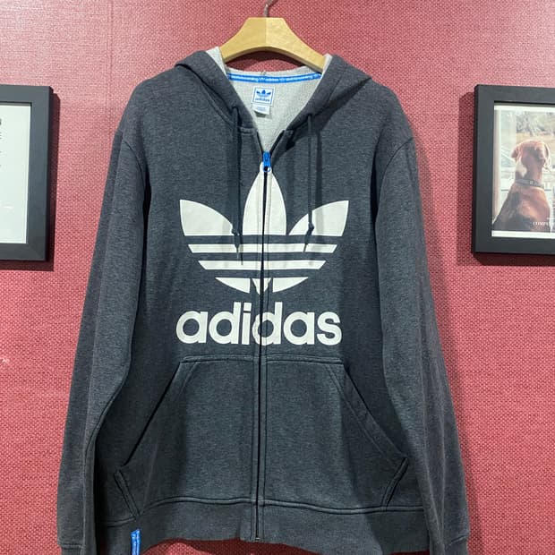 아디다스 트레포일 풀집업 후드티 095