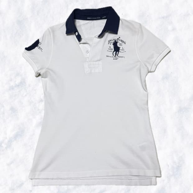 폴로 랄프로렌 스포츠 네이비 화이트 흰파 반팔 