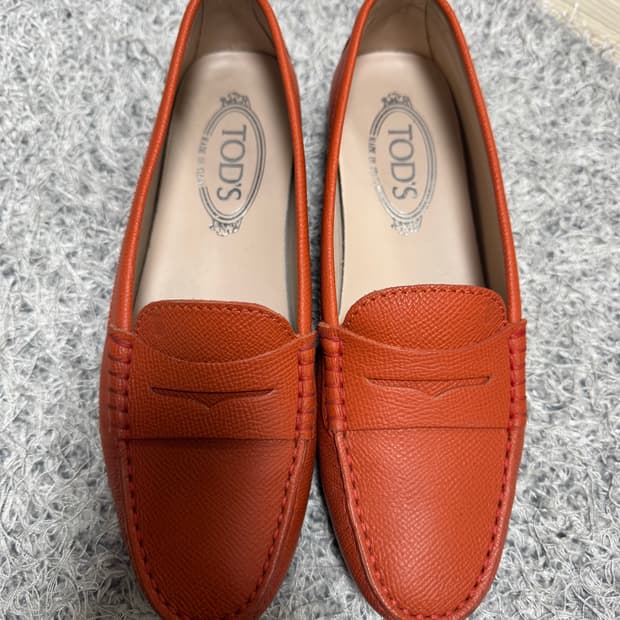 TOD'S 토즈 여성 드라이빙슈즈 로퍼 오렌지 37.5(245)사이즈