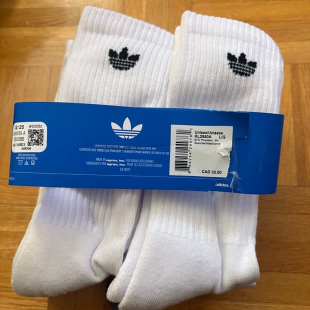 아디다스 크루삭스 3개