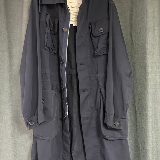 드리스반 노튼 x 베르너 팬톤 파카 네이비 S