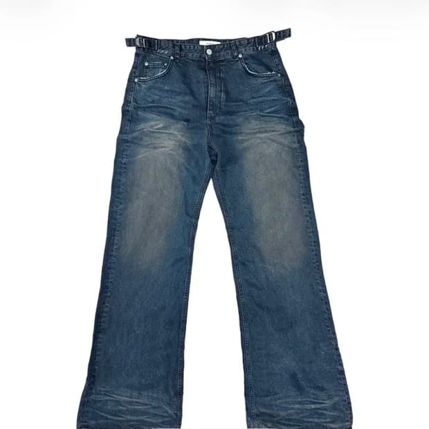 [1] 논노드 젠 더티 오일 워시드 데님팬츠